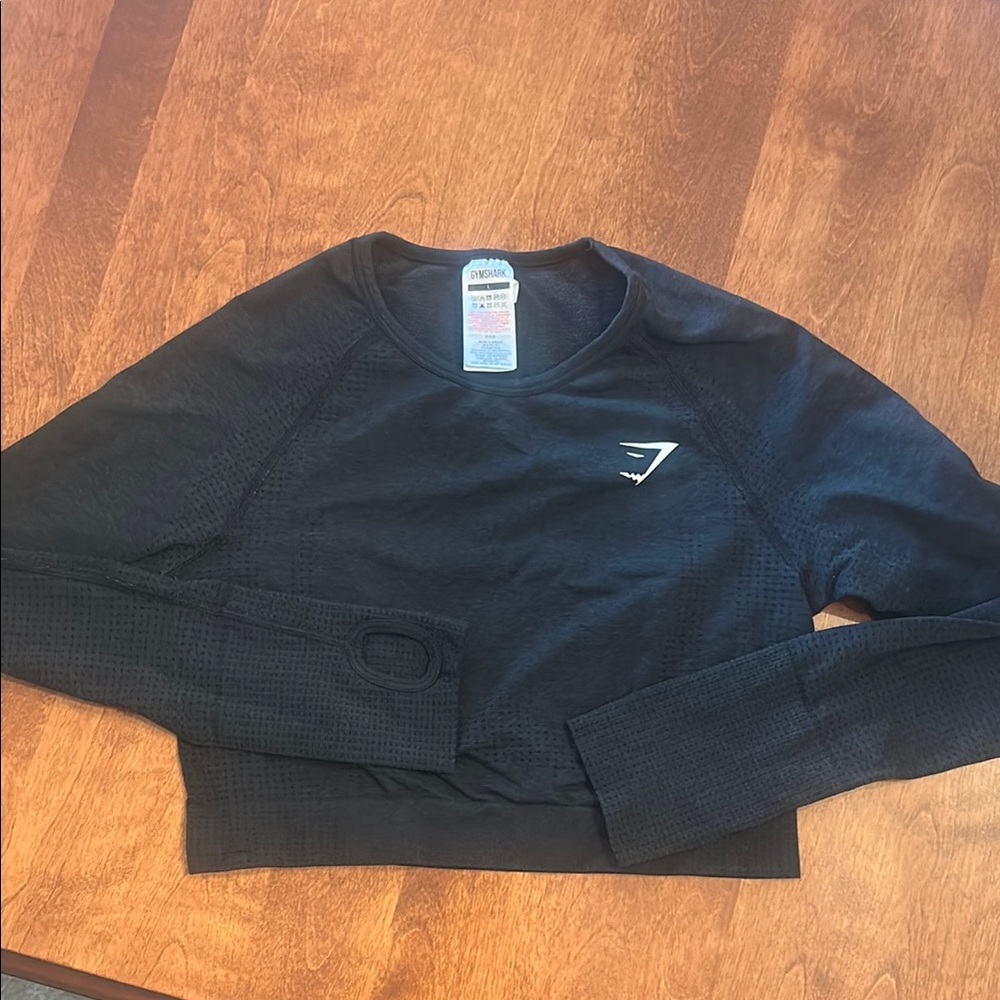 Gymshark Black Crop Top